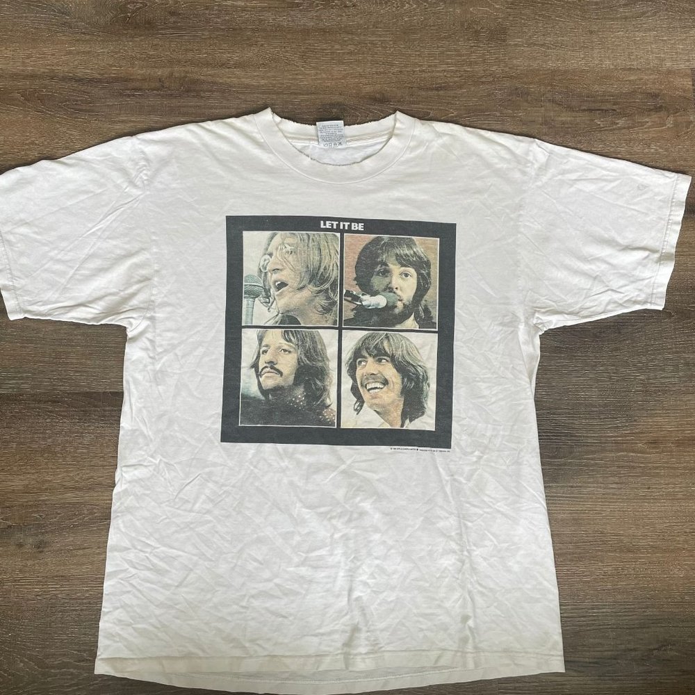 Vintage t-shirt The Beatles “let it be” by Gildan 1992